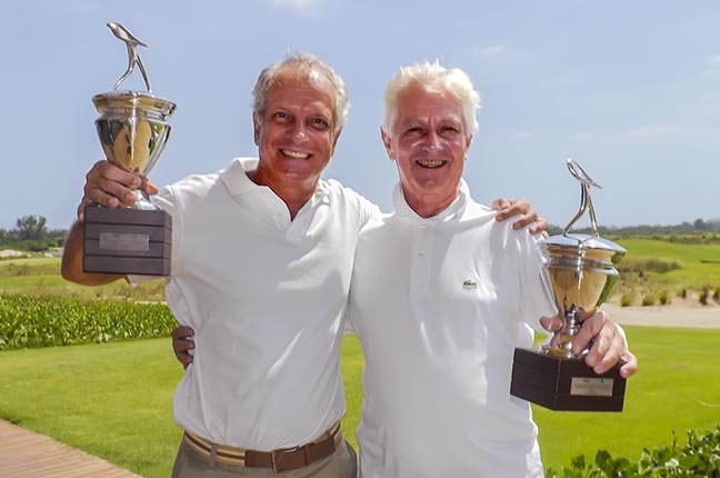 Marcelo Stallone , campeão brasilerio sênior de 2017, e e Marinho Gonzalez, vice-campeão