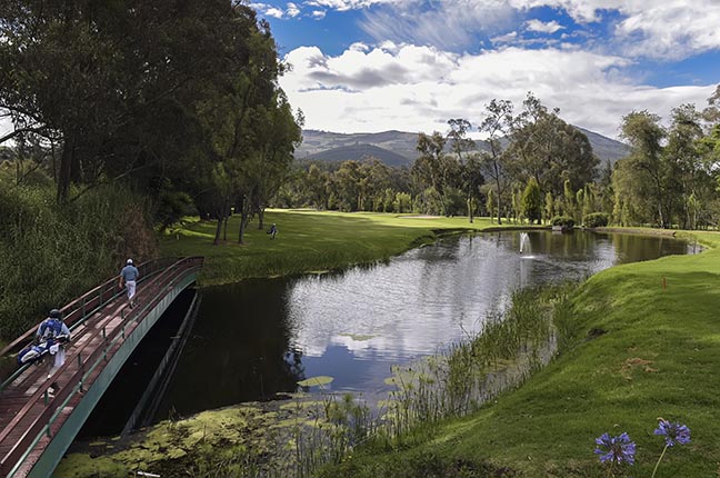 QUITO, ECUADOR - JUNE 04: A course scenic of the   17th hole green and farway during the final round of the PGA TOUR Latinoamerica Quito Open presentado por Diners Club at Quito Tenis y Golf Club on June 4, 2017 in Quito, Ecuador. (Photo by Enrique Berardi/PGA TOUR)